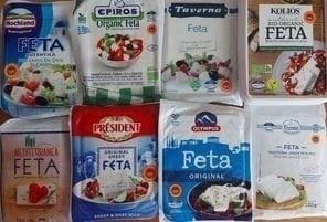 Una din trei mărci de brânză Feta cu denumire de origine protejată (DOP) conține clorură de calciu!