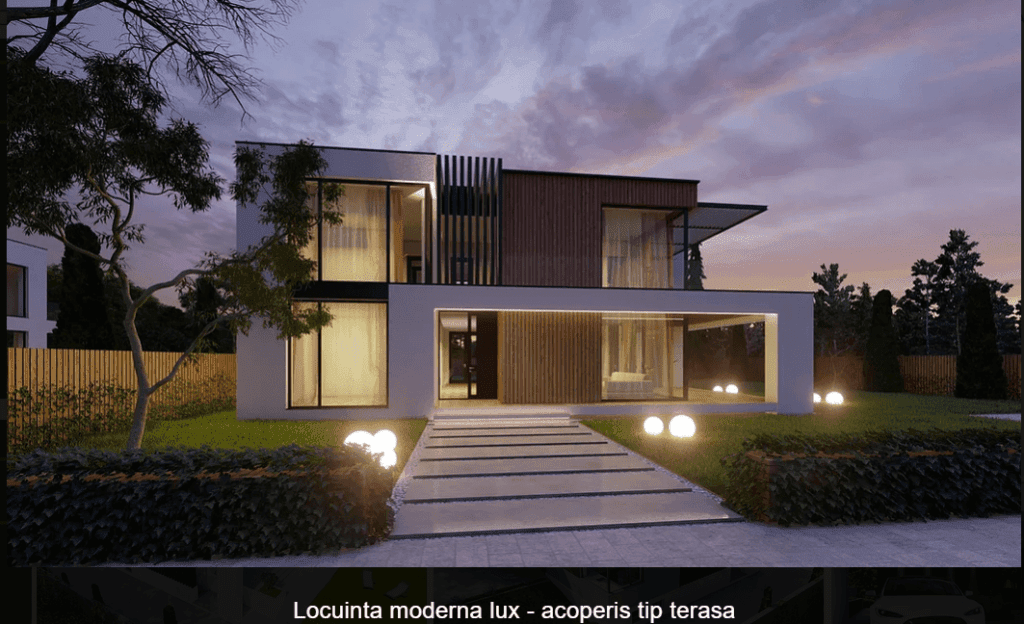 Firmă de arhitectură: 8 motive de a-ți proiecta cu ea casa 2 Locuinta moderna lux- proiect firmă de arhitectură