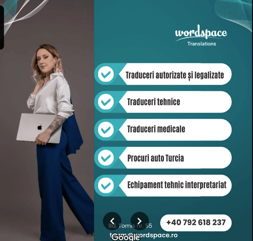 Traduceri Constanța- servicii profesionale de traduceri 1 femeie-ținând-un- -laptop-în-mâna- -stângă-traduceri- -constanța